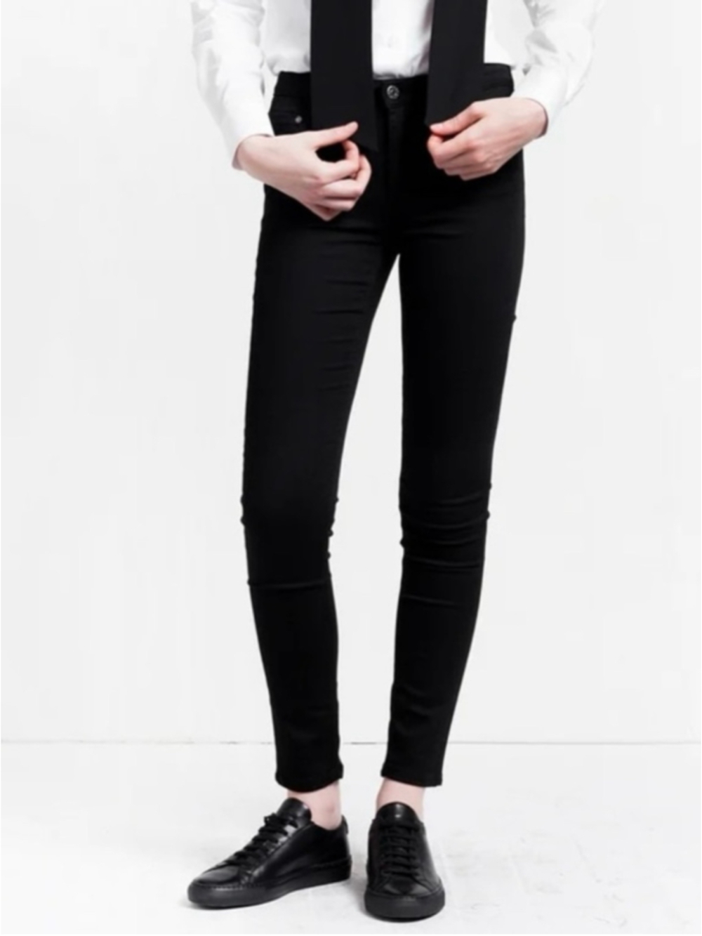 Acne Studios Skin 5 Black Skinny Jeans Size 27/32 Classic